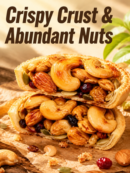 Crispy Nut Boat Cookies - Cashew & Almond Mixed Snack, Cocoa/Matcha/Original Flavor