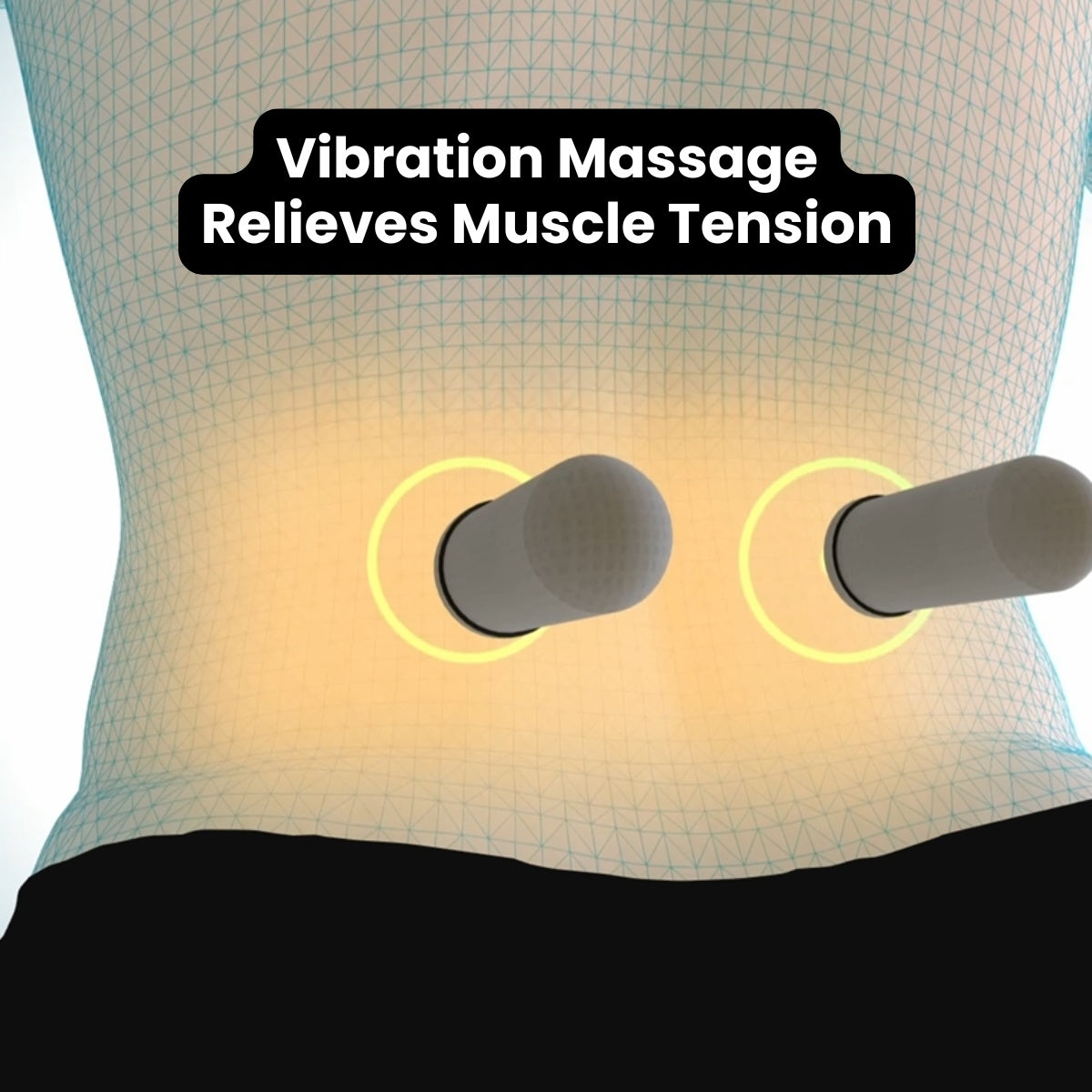 3-in-1 Back Massager with Heat, Vibration & Traction - Relieve Back Pain at Home