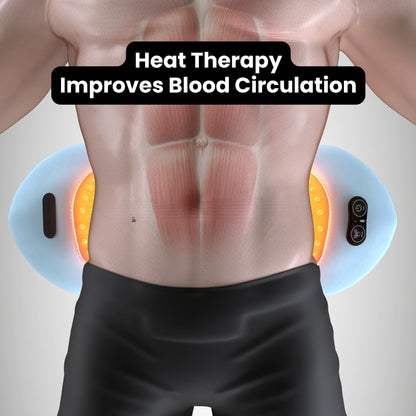 3-in-1 Back Massager with Heat, Vibration & Traction - Relieve Back Pain at Home