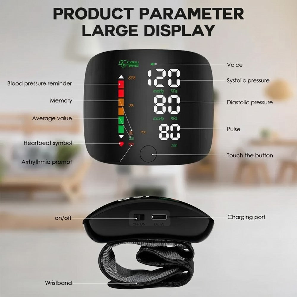Wrist blood pressure monitor