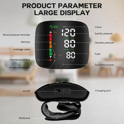 Wrist blood pressure monitor