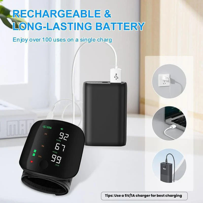 Wrist blood pressure monitor